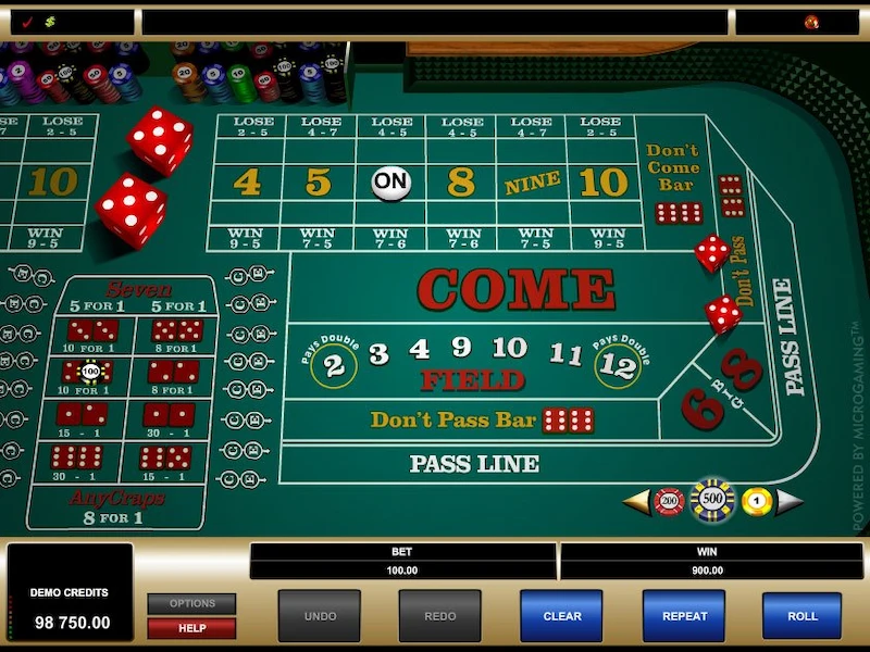Betting Types of Craps Game