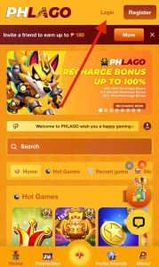 🔆 Step 2: click on LOGIN.