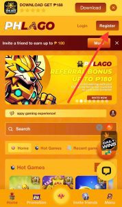 🔆 Step 1: Click register